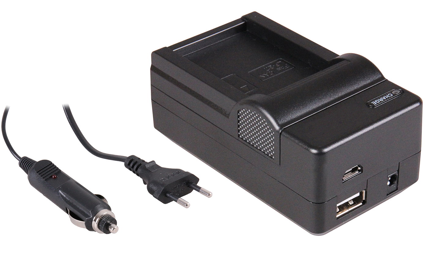 4-in-1 acculader voor Canon LP-E17 - compact en licht - laden stopcontact, auto, USB en Powerbank | Saake-shop.nl