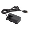 ChiliPower ACK-E6 dummy accu USB-C adapterset voor Canon, accutype LP-E6, LP-E6N en LP-E6NH